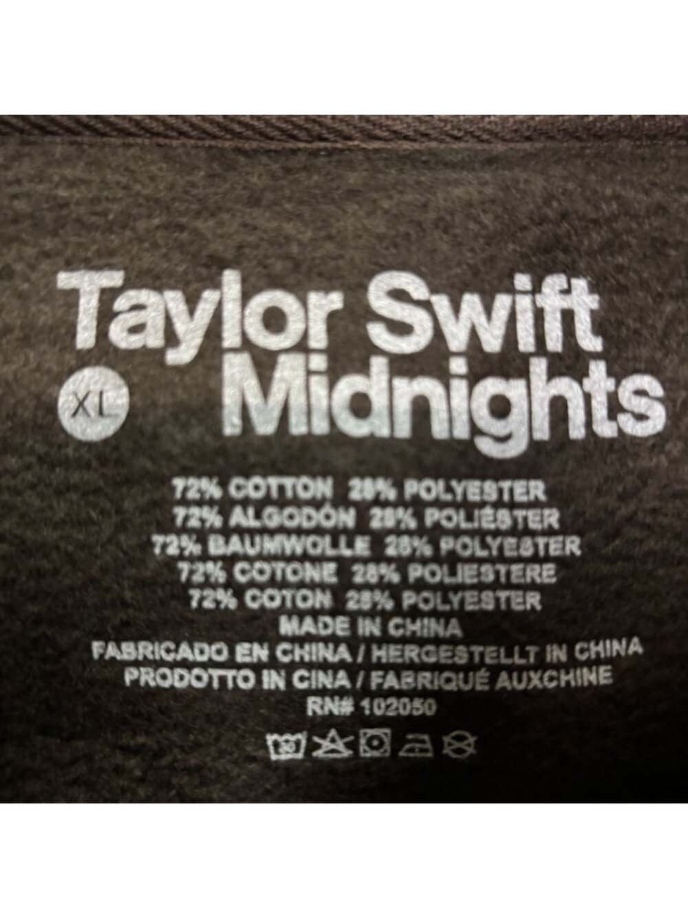 Taylor Swift Midnights Living In A Dream Lyrics Hoodie XL - Picture 4 of 4
